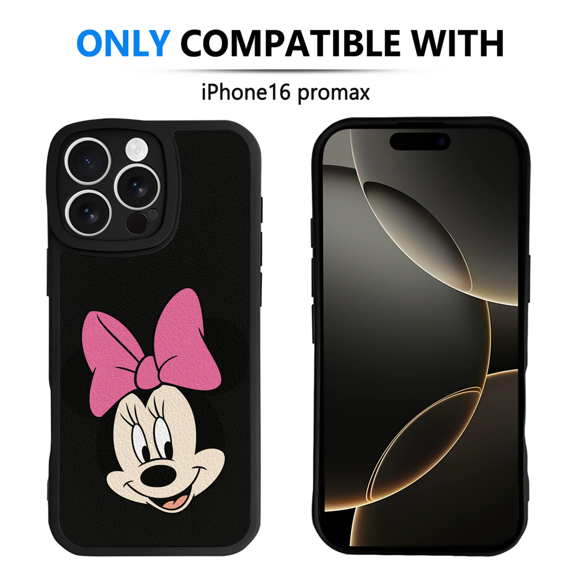 （画像用） ミッキーマウス Mickey Mouse 【iPhone 16シリーズ対応】シリコンスマホケース（レザー調） 材質：シリコン
